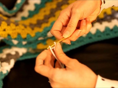 Granny Stitch Crochet Afghan Blanket Tutorial