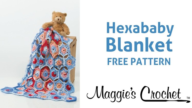 Hexababy Afghan Free Crochet Pattern - Right Handed