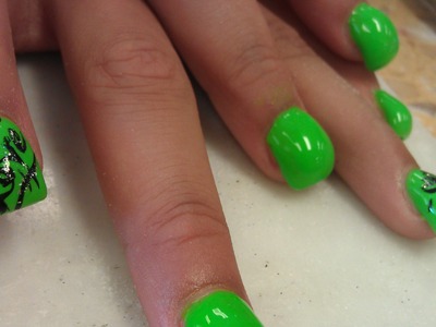 HOW TO BLOW GREEN BUBBLE NAILS PART 3