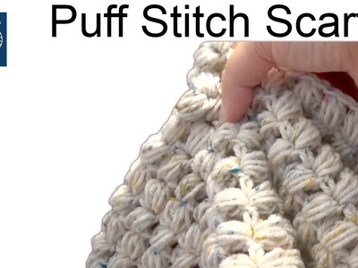 How to Crochet a Puff Stitch Scarf Left Hand Crochet Geek