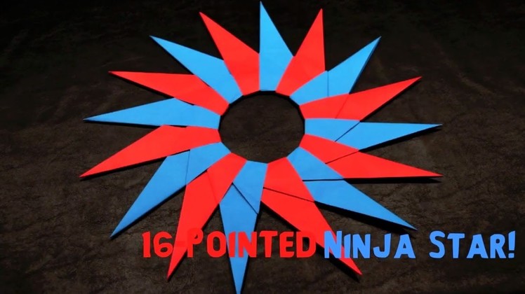 How to Make a 16-Pointed Ninja Star (Shuriken)