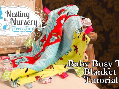 How to make a baby busy tag blanket
