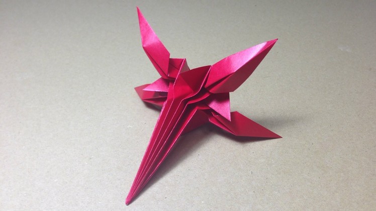 How to Make a Paper Space Fighter. Origami X-Wing Star Fighter