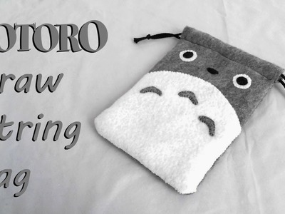 How to Make a Totoro Drawstring Bag tutorial