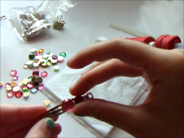 How to Make Accessories: Jeweled Barrette