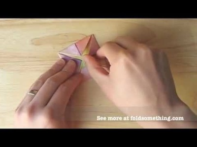 How to make an origami lotus flower with one sheet of paper
