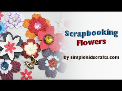 How to make scrapbooking embelishments flowers - EP