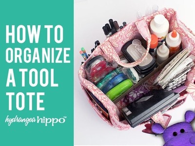 How to Organize A Scrapbooking Tool Tote