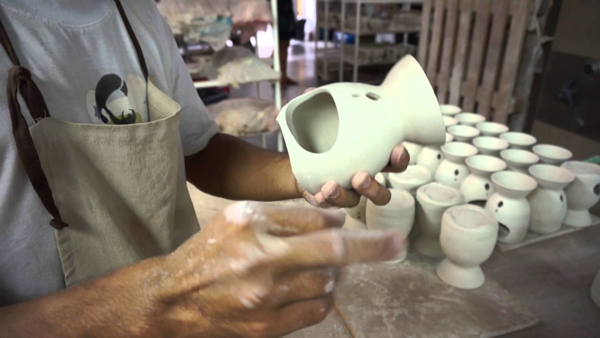 How to smooth the edges of bone dry pieces Clay Craft Malaysia