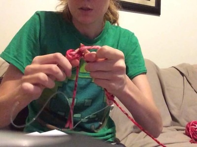 Knitting flat on circular needles