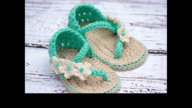 Learn to crochet baby sandals