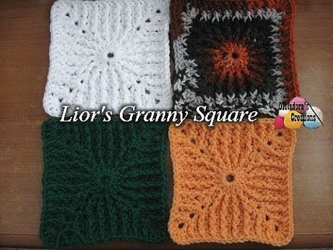 Lior's Granny Square - Left Handed Crochet Tutorial