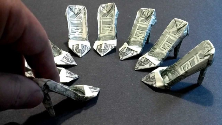 Money Origami High Heels - Dollar Bill Art