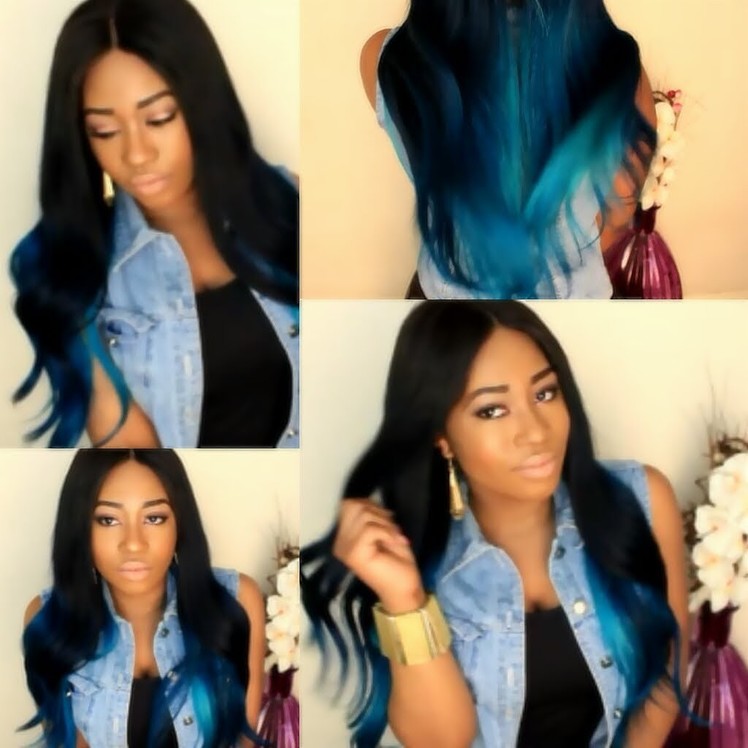 Owigs Review + DIY:Blue Ombre Hair Tutorial