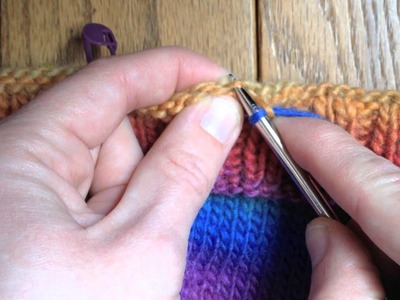 Picking Up Stitches for an Earflap