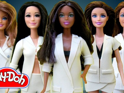 Play Doh Barbie Dolls Costume Makeover from Fifth Harmony BO$$ Play-Doh Craft N Toys