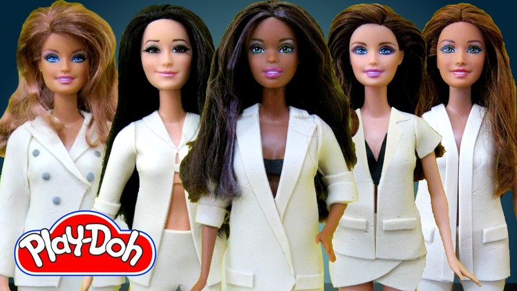 Play Doh Barbie Dolls Costume Makeover from Fifth Harmony BO$$ Play-Doh Craft N Toys