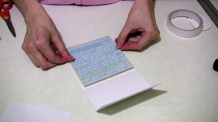 'Pop up pram'  baby card tutorial with Lesley Oman