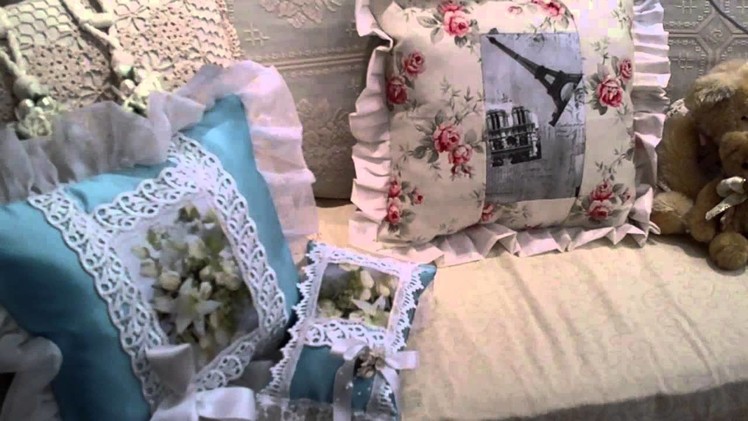 Shabby Chic Hand Made Decorative Pillows Towels and Gifts