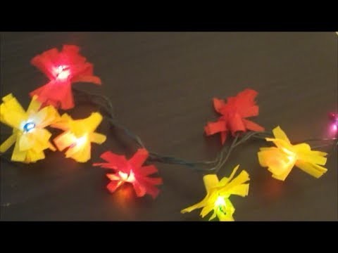 Streamer Paper Flower Lights - diy