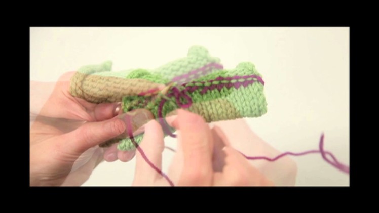 Woven Hem for Top-Down Knitting