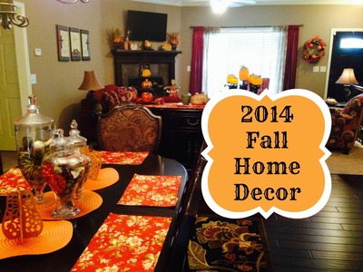 2014 Fall Decorations Home Tour and Mini DIY's