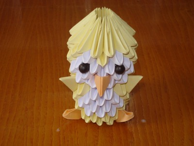 3D Origami Chick Tutorial