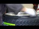 Beading a stretched tyre or tire using a bicycle tube