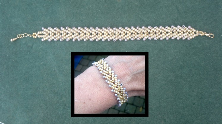 Beading4perfectionists : Stitch nr 11: Basic St. Petersburg, single and double row beading tutorial