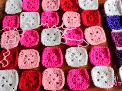 Crochet a 2 Faced Granny Market Bag - Part 2 of 4