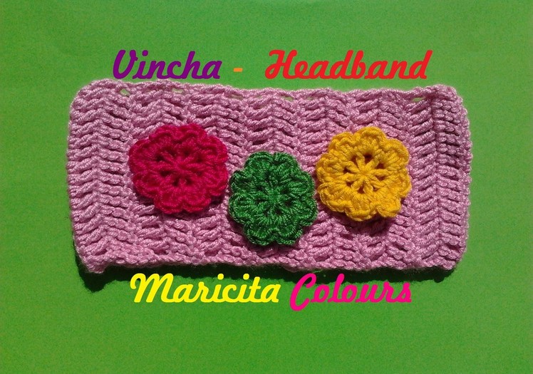 Crochet Tutorial  Vincha Doble Vareta - Headband Subtitles English & Deutsch