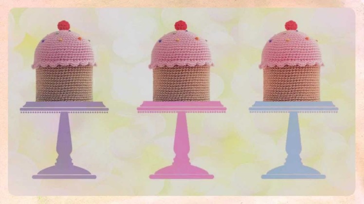 Cupcake ~ Crocheted Toilet Paper Cover