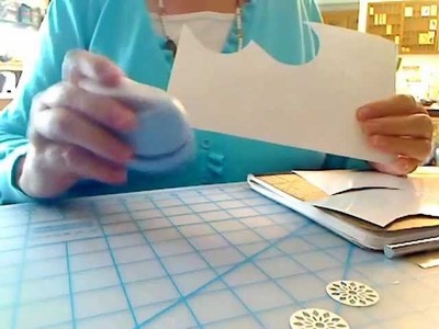 D's Paper Studio:  Snowflakes with Fiskars Lever Punch Jenni Bowlin Grandma's Doily And X-ACTO