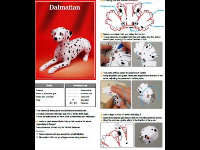 Dalmatian Papercraft - download papercraft templates and create Your Own Dog Papercraft