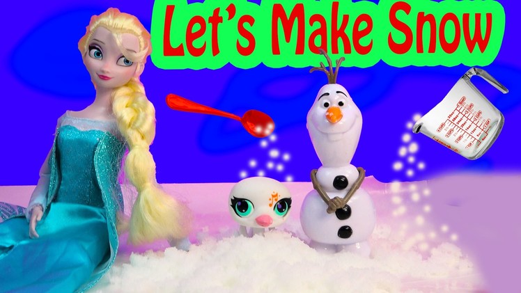 Disney Queen Elsa Frozen Make Your Own SNOW Fun Craft Set Kit Science Kids Playset Toy Unboxing