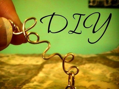 DIY ♥ Chain.Wire Word Bracelet