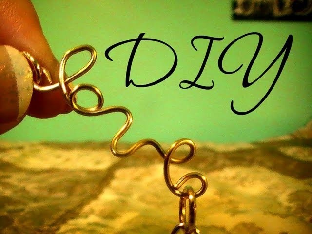 DIY ♥ Chain.Wire Word Bracelet