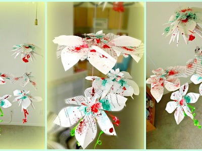 *DIY Hanging Flowers Paper Decorations*