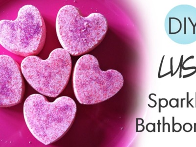 ♡ DIY Lush Sparkly Bathbombs with Glitters! - Valentine's Day Gift Idea! ♡