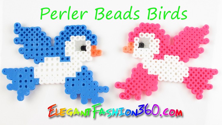 DIY Perler.Hama Beads Birds - How to Tutorial Spring.Animal