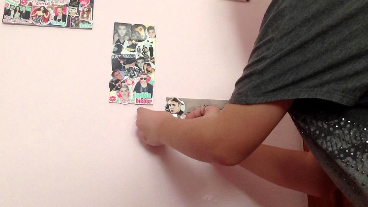 DIY: Room Decor Frames With JUSTIN BIEBER stickers