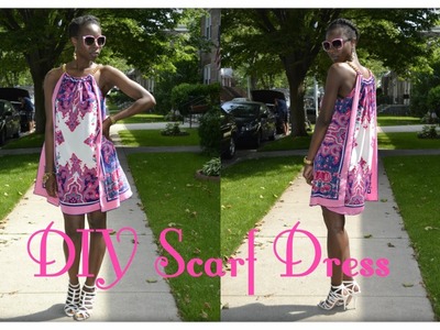 DIY Summer Scarf Dress