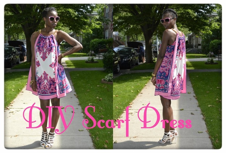 DIY Summer Scarf Dress