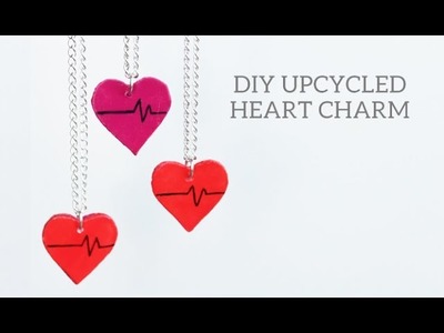 DIY Upcycled Heart Layered Necklace. with That's Zoe