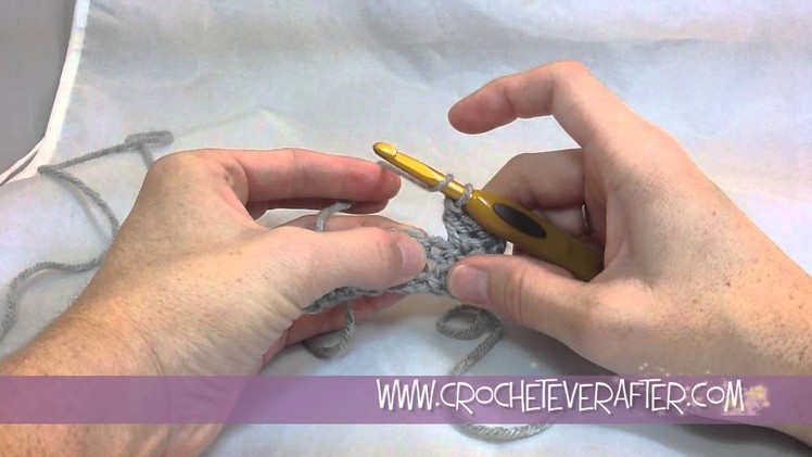 Double Crochet Tutorial #3: DC into the Middle of the Row
