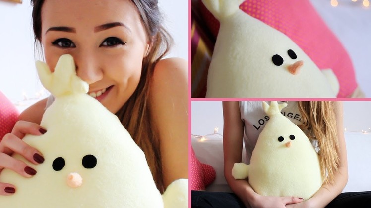 Easter.Spring DIY: No Sew Baby Chick Pillow | LaurDIY