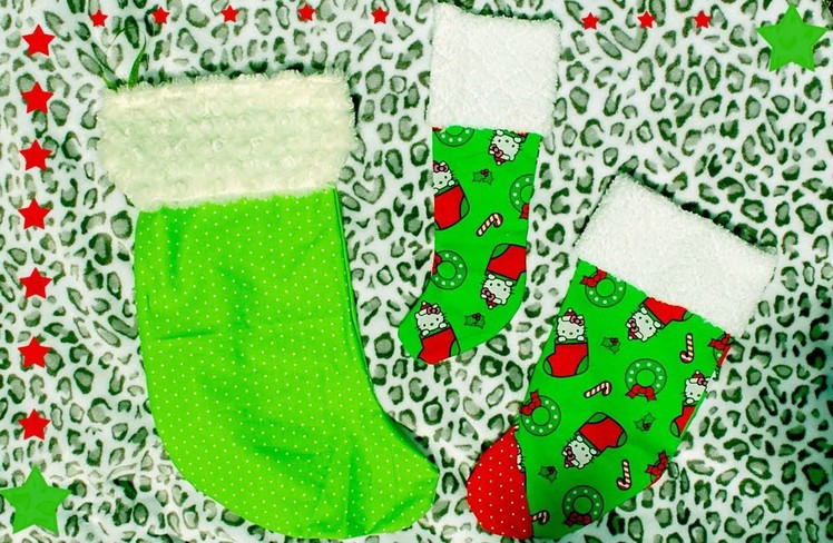 FAST AND SIMPLE DIY Christmas Stocking!