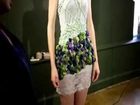 Fiber Artist and Crochet Fashion Designer Makes a Dress in 45 minutes