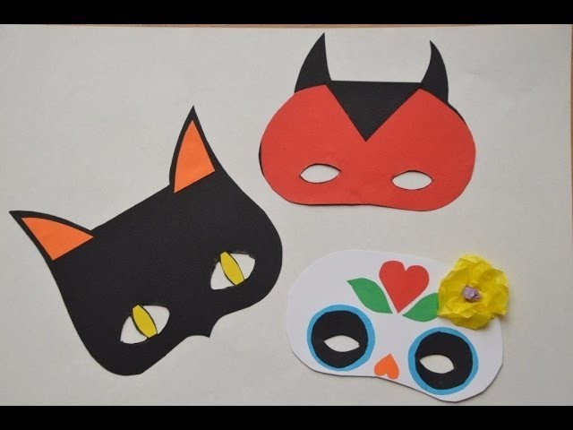 Halloween Crafts -- Halloween Masks for Kids