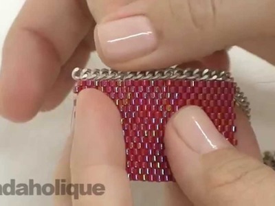 How to Add Chain to Peyote Bead Weaving